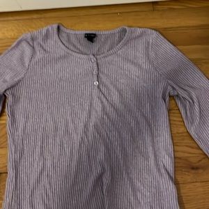 Girls purple ribbed button up long sleeve size XL